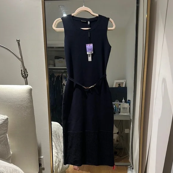 Elie Tahari dark blue dress - Picture 3 of 9